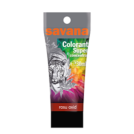 Colorant manual pentru vopsea lavabilă Savana, T21 roșu oxid, 30 ml