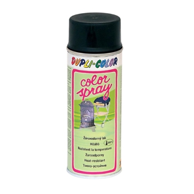 Spray vopsea rezistent la temperaturi înalte, negru, interior/exterior, 400 ml