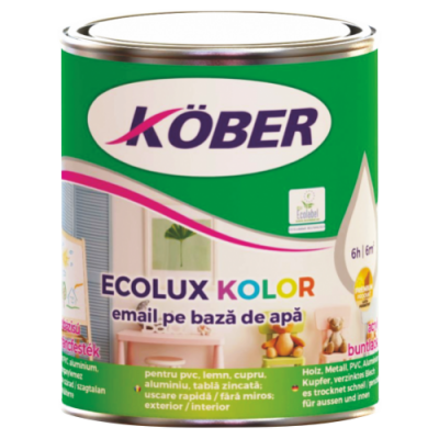 Email pe bază de apă Kober Ecolux, Verde, 0.75 L