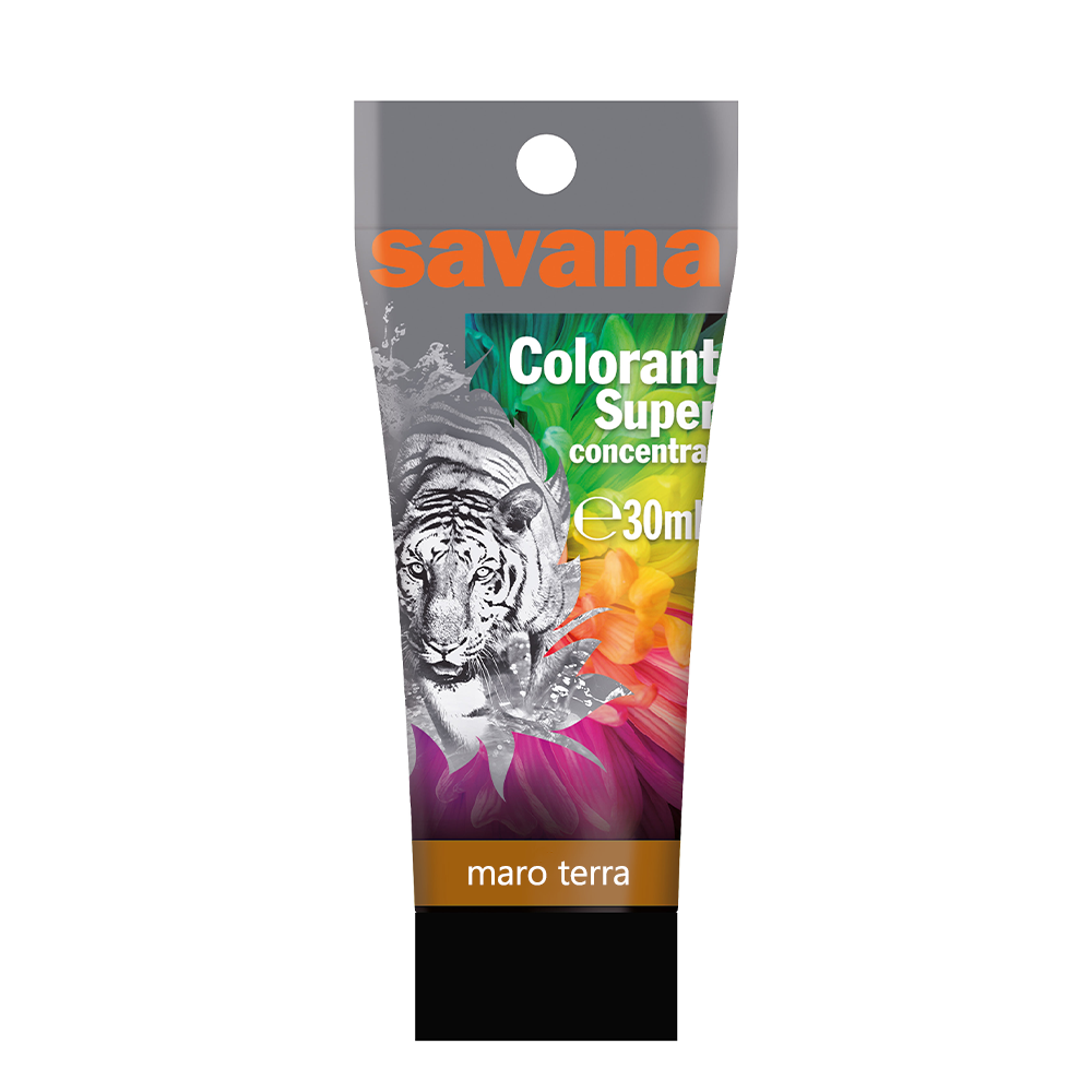 Colorant manual pentru vopsea lavabilă Savana, T23 maro terra, 30 ml