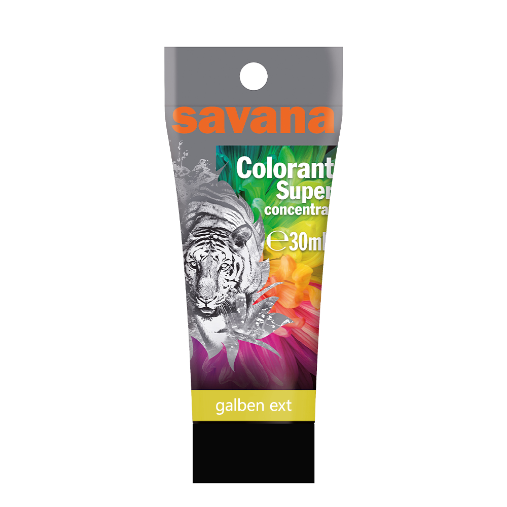 Colorant manual pentru vopsea lavabilă Savana, T04 galben exterior, 30 ml