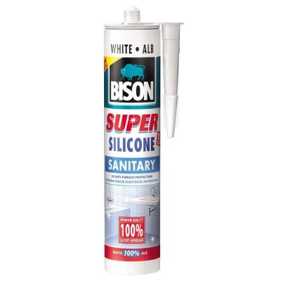 Silicon Sanitar Super Bison, alb, 280 ml