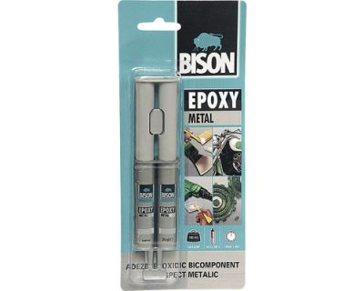 Adeziv pentru metal Bison Epoxy Metal, 2x12 ml
