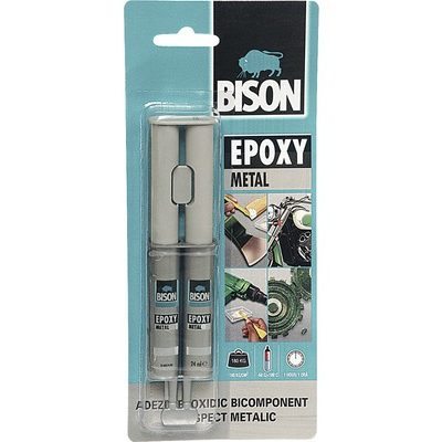 Adeziv pentru metal Bison Epoxy Metal, 2x12 ml