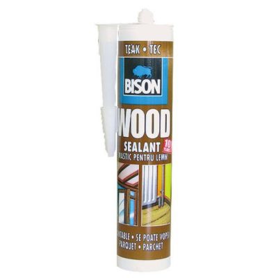 Mastic pentru lemn Bison Wood Sealant, teak, 300 ml