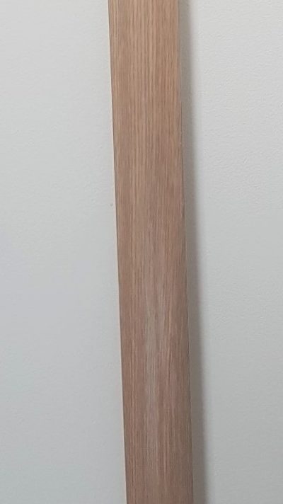 Trecere Lineco din aluminiu folio, suruburi ascunse, crem lemnos, 39 mm x, 2.7 m