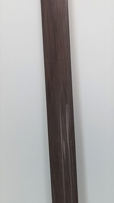 Trecere Lineco din aluminiu folio, suruburi ascunse, stejar inchis, 39 mm x 0.9 m