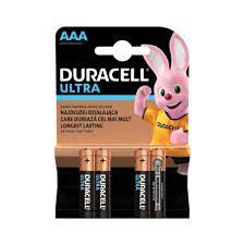 Baterie Duracell Ultra AAA, set 4 buc