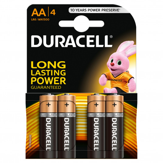 Baterie Duracell Basic AAK4, set 4 buc