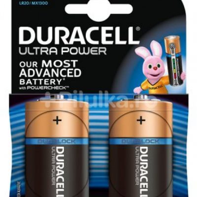 Baterie Duracell Ultra Power D, set 2 buc