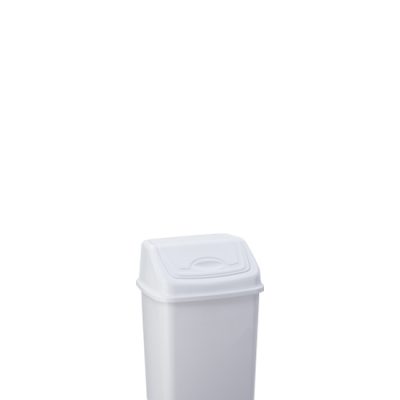Cos de gunoi, plastic, alb, 4.2 L