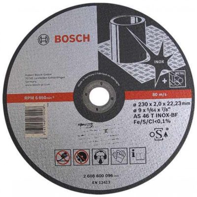 Disc debitare inox si metal, Bosch Expert for Inox, 230 x 2 x 22.23 mm