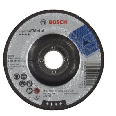 Disc slefuire, cu degajare, Bosch Expert for Metal, 125 x 6 mm