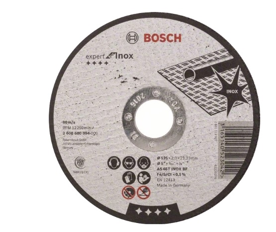 Disc debitare inox Bosch Expert for Inox, 125 x 2 x 2.23 mm