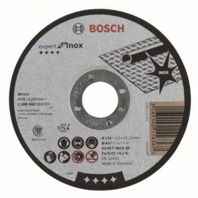 Disc debitare inox, Bosch, 115 x 22.23 x 1.6 mm