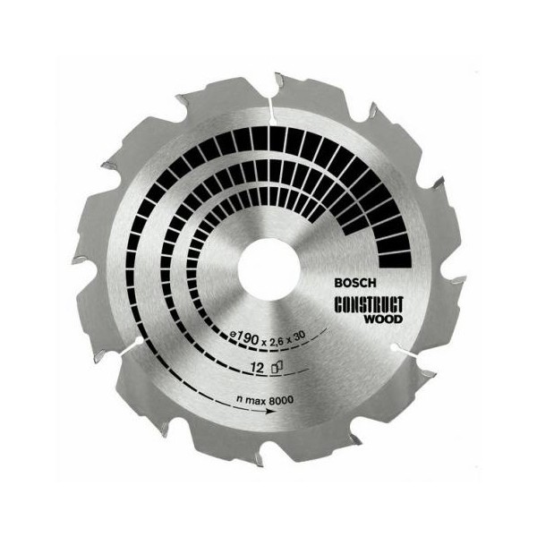 Disc circular, pentru lemn, Bosch Construct Wood, 60 x 20/16 x 12 mm