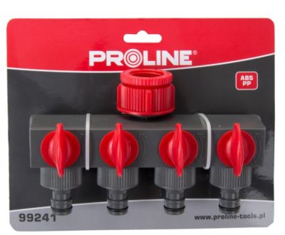 Conector distribuitor cu 4 robineti 1" – 3/4", Proline