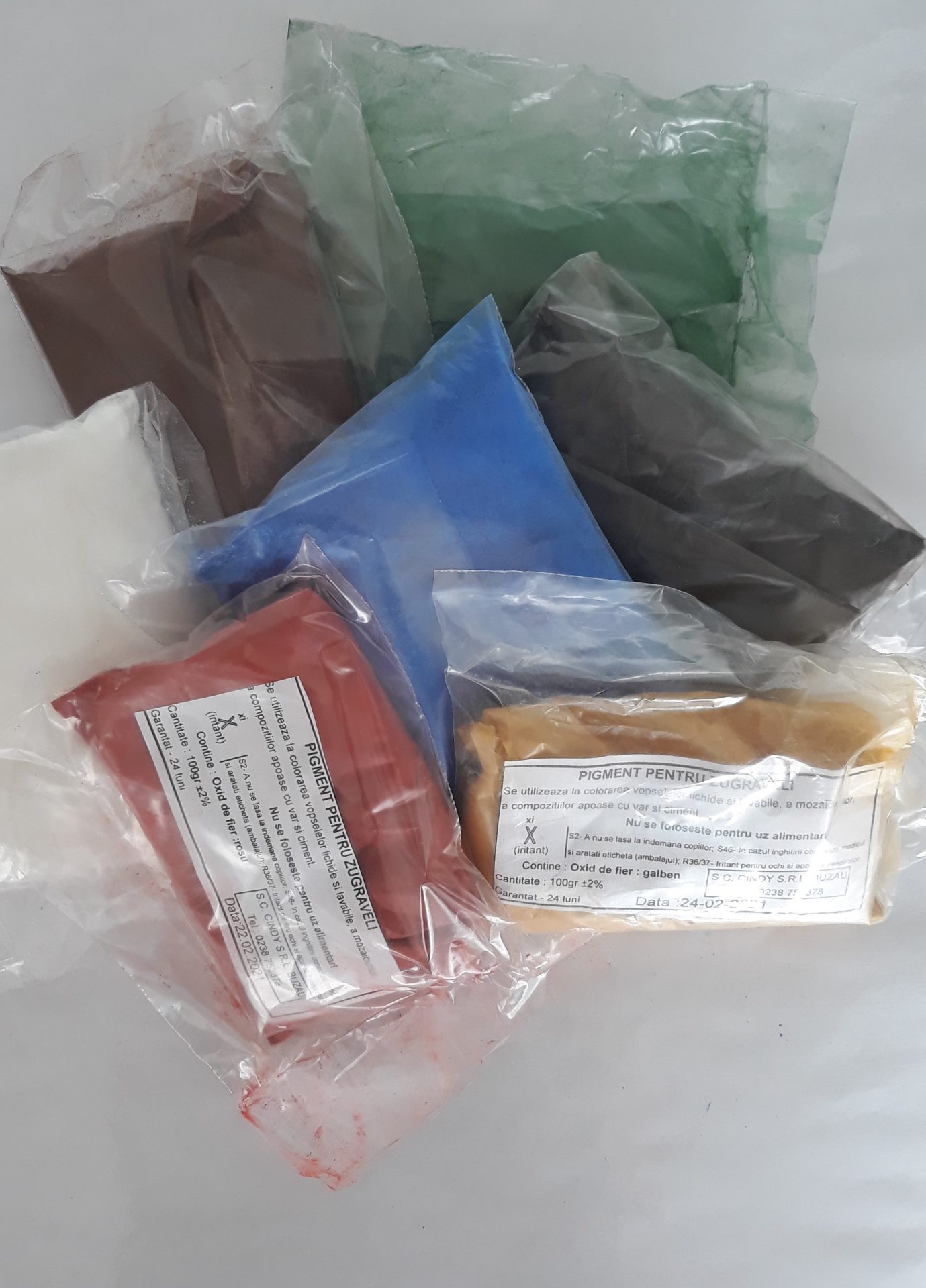 Pigment pentru zugraveli – oxid de fier galben, 100 g