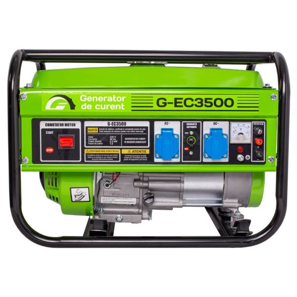 Generator de curent pe benzina Greenfield G-EC3500, portabil, monofazat, 2.3 kVA