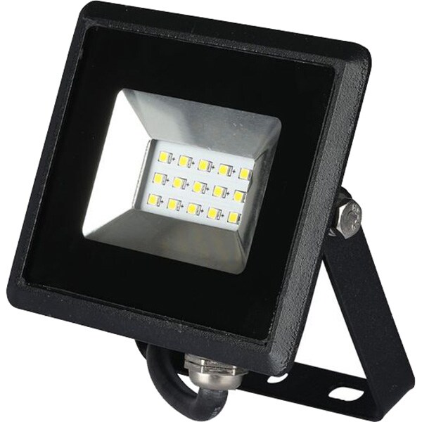 Proiector LED V-TAC 5942, 10W, 850 lumeni, IP65, lumina rece, negru