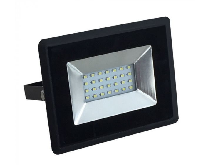 Proiector LED V-TAC E-series - corp negru 20W, lumina rece