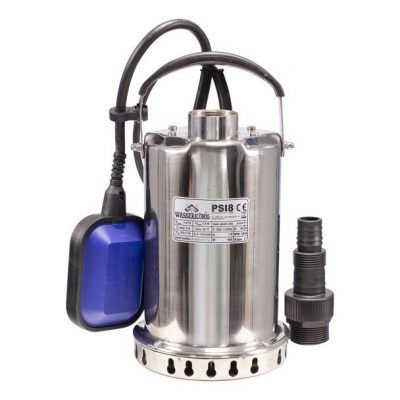 Pompa submersibila din inox Wasserkonig PSI8, particule max. 5 mm, putere 400 W, debit 7000 l/h, inaltime refulare 6.5 m