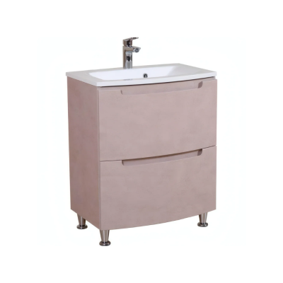 Masca Headway, beton-beige cu lavoar din compozit alb, 70 cm